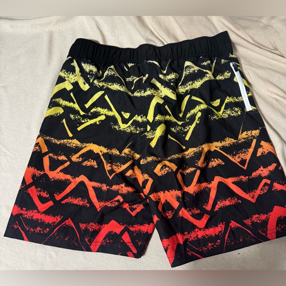 RBX Gradient Swim Trunks Mens M Elastic Waist Drawstring ☀️ - Picture 2 of 3